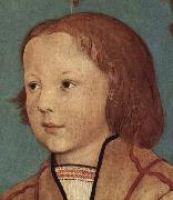 Ambrosius Holbein Portrat eines Knaben mit blondem Haar oil painting reproduction